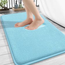 Thick Memory Foam Bath Mat Rug 30x20 Extra Soft Absorbent Bathroom Rug Quick ...