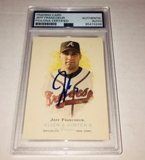 Jeff Francoeur 2006 Allen & Ginter #99 Signed Card Auto PSA RARE A