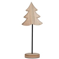 Dekoobjekt Tanne, Baum Nature Auf Fuß H. 46Cm Aus Holz Mit Metall Formano Wa