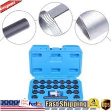 22 Pcs NEW Universal Locking Lug Nut Master Key Set Wheel Lock Removal Tool US