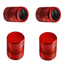 Tire Valve Stem Caps 4 Pack Anticorrosion Premium Anodized Alloy Tyre Air Va...