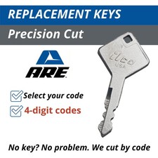 A.r.e. Are Truck Cap Keys Truck Cover Replacement Key Cut To Code 0001-0020 A.r.e. Are Truck Cap Keys Truck Cover Replacement Key Cut To Code 0001-0020