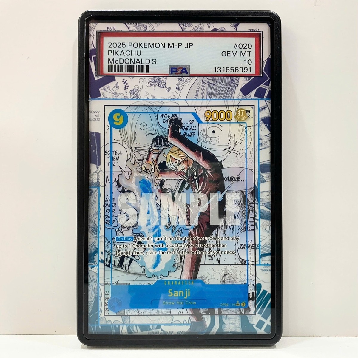 ONE PIECE TCG EXTENDED ART ACRYLIC MAGNETIC CASE CARD SANJI OP06