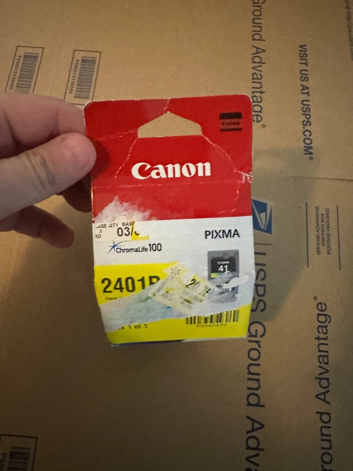 Genuine Canon OEM CL-41 Tri-Color Ink Cartridge - New & Sealed - Image 2 of 4