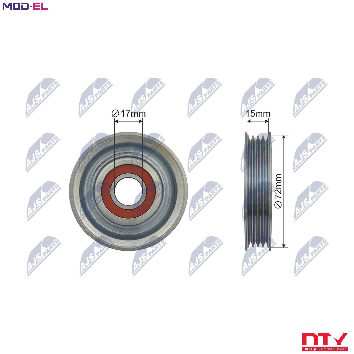 DEFLECTIONGUIDE PULLEY VRIBBED BELT RNK-HD-007 FOR SUBARU OUTBACK/LEGACY 2.2L