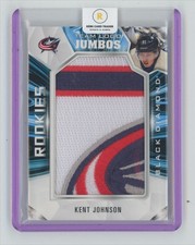 2022-23 Upper Deck Black Diamond Rookies Team Logo Jumbos Kent Johnson Rookie