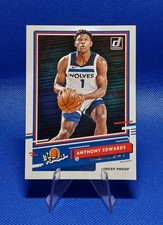 2020-21 Panini Donruss The Rookies Press Proof Anthony Edwards Timberwolves 