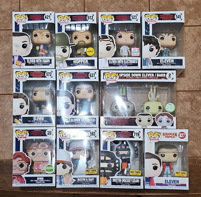 Funko Pop! Stranger Things Vinyl Lot of 11 Some Box Damage
