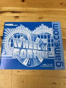 Wheel of Fortune Tiger Electronics Game.com Cartridge With Manual