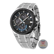 Casio Edifice EQS-920DB-1BDR Solar Chronograph Men's Watch Black IP 47.6mm New