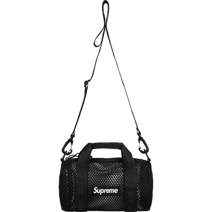 Mini sac de voyage Supreme Mesh noir (25SS)