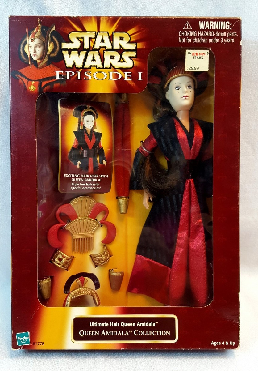 Vintage 1998 Star Wars ULTIMATE HAIR QUEEN AMIDALA
