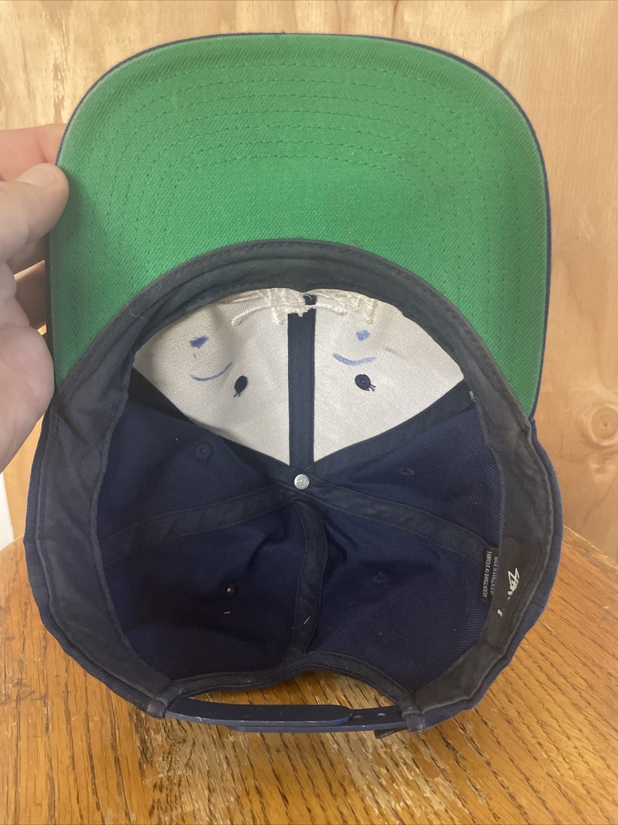 80s 90s stussy キャップ Vintage 90s Stussy Snapback Hat Cap Navy Blue Big Logo | eBay