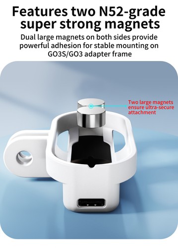Go 3S Magnetic Case Bracket for Insta360 GO 3 Thumb Camera Quick Release Tripod - Picture 4 of 20