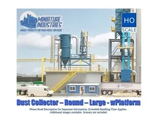 HO Scale Dust Collection Rd. L. wPlatform Kit for Grain Elevator Structures 1:87