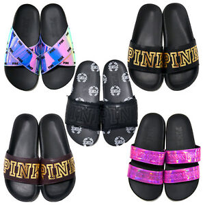 Sandals Metallic Graphic Flip Flops New Vs