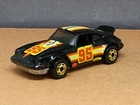 Vintage Hot Wheels 1974 HK Base PORSCHE P-911 Black #95 Gold Wheel EX