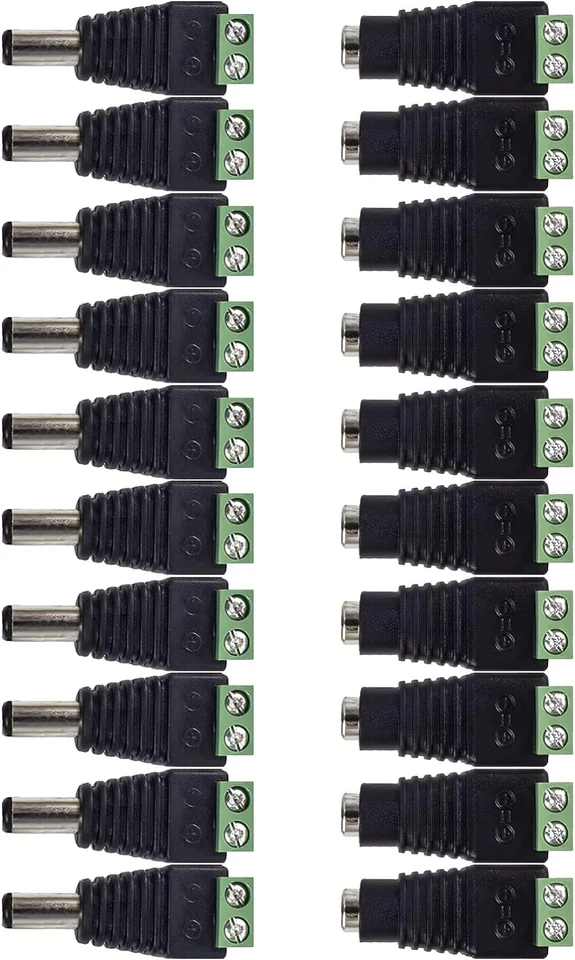 X10 DC Power Cable12V 5A 5.5x2.1mm Male Female 18AWG Pure Copper CCTV LED Router - Image 3 of 4