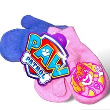 Paw Patrol Gloves Kids Winter Gear Snow Hand Warmers Poppy 2 Pack pink purple