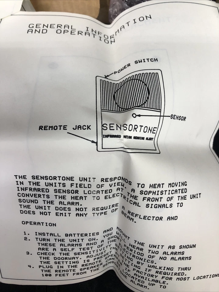 SENSORTONE Wireless Indoor Alert Alarm System Infrared Motion Sensor w/ remote s - Image 4 of 4