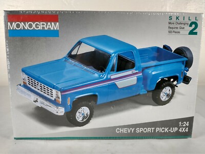 MODULOR　スケール Chevy Sport Pick-Up 4x4 Truck Monogram 1:24 Model Kit # 2963 | eBay