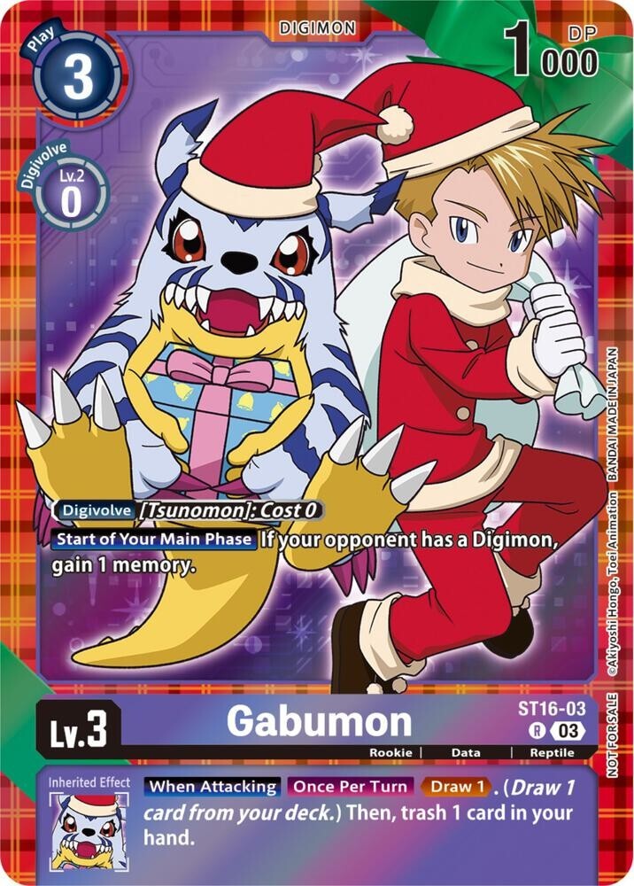 Gabumon Alternate Art Foil - ST16-03 NM - Digimon TCG