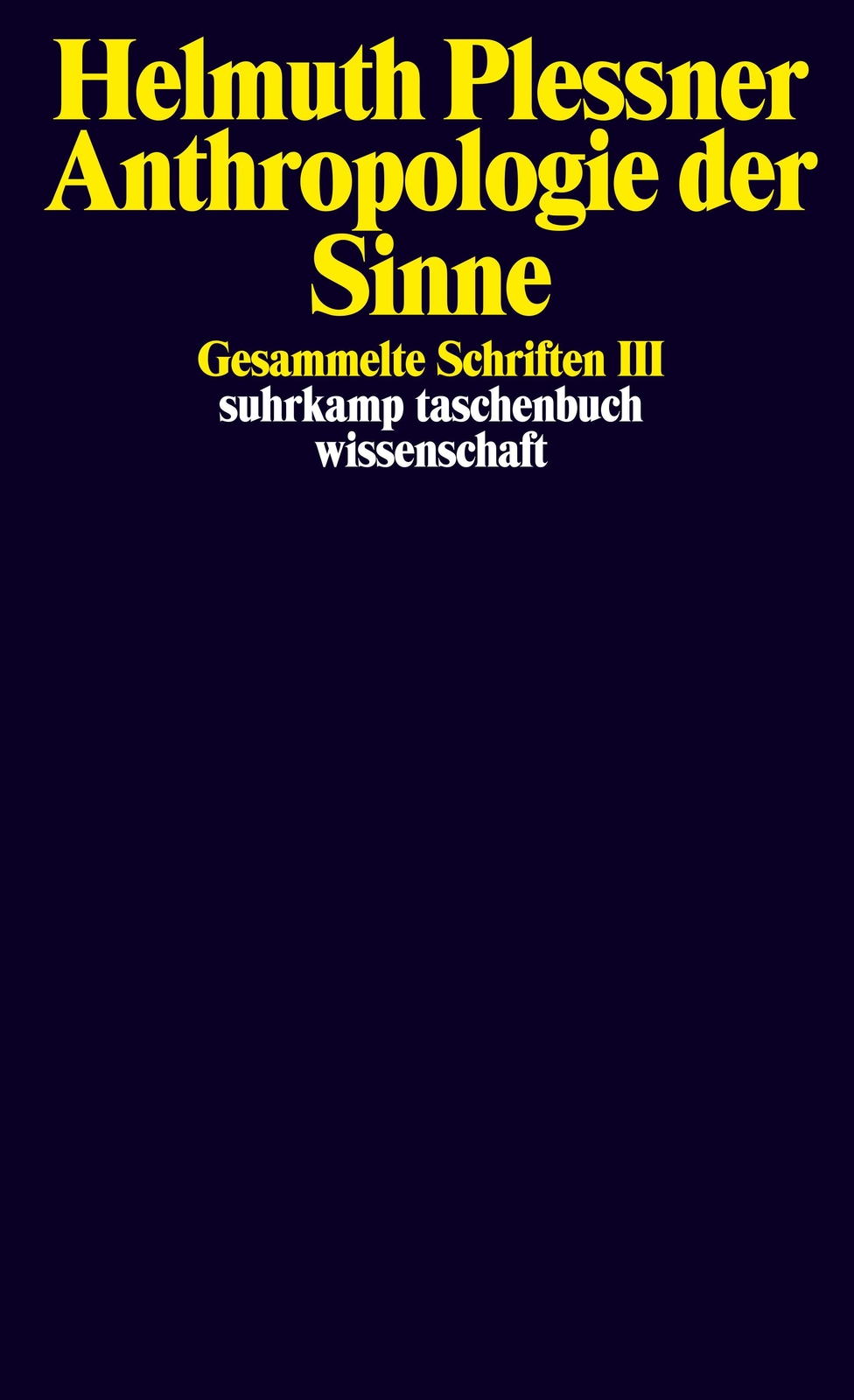 Thumbnail - Gesammelte Schriften 3. Anthropologie Der Sinne | Iii: Anthropologie
