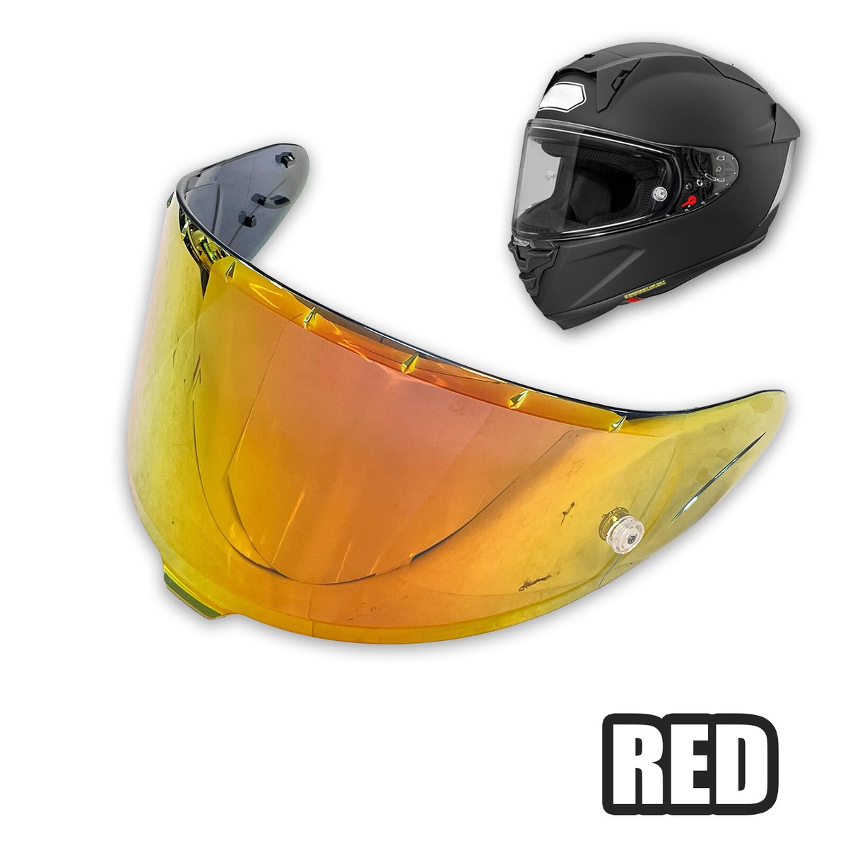 For Shoei RF-1400 NXR2 CWR-F2R RED Tinted Replacement Helmet