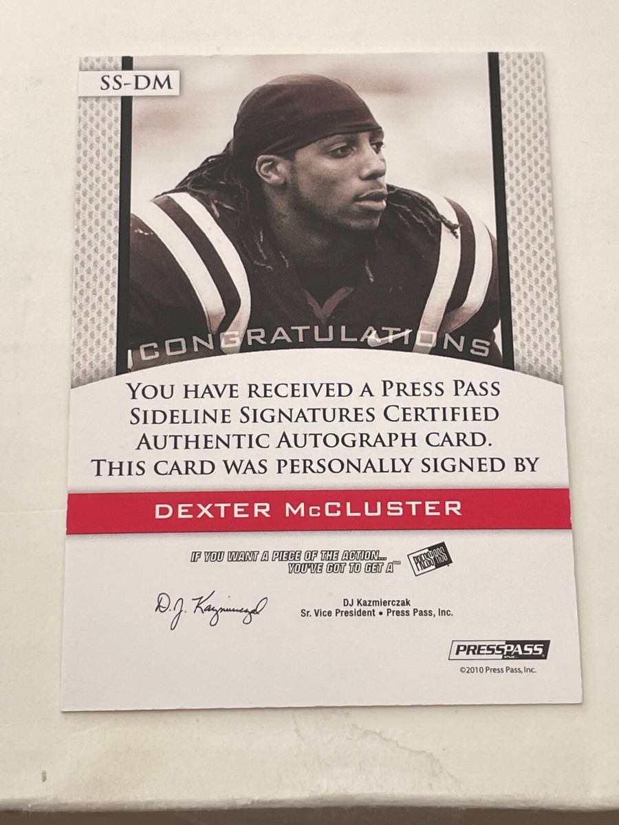 2010 Press Pass PE Sideline Signatures Gold #SSDM Dexter McCluster