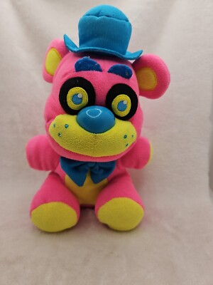 Funko FNAF Blacklight Plush Freddy Pink Gamestop Exclusive Neon Figure 2018