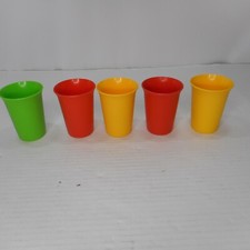 4 Tupperware Sippy Bell Tumblers/Cups 109 No Lids