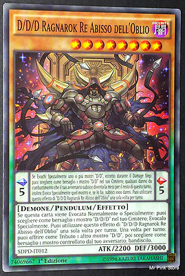 D/D/D RAGNAROK KÖNIG ABGRUND DES VERGESSENEN SDPD-IT012 Pendel Kommune Italienisch YUGIOH