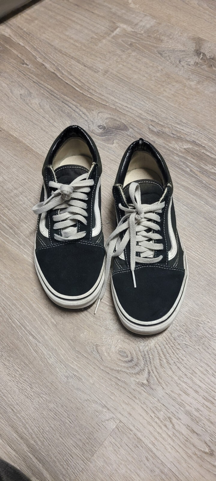 Vans Off The Wall Black Low Top Lace Up Casual Skate Sneakers Men’s 7.5