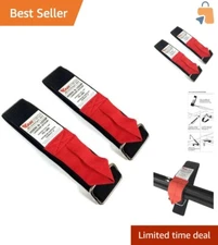 EZ Strap 2 Pack - Premium Red Hook & Loop Ladder Stabilizers for DIY Projects