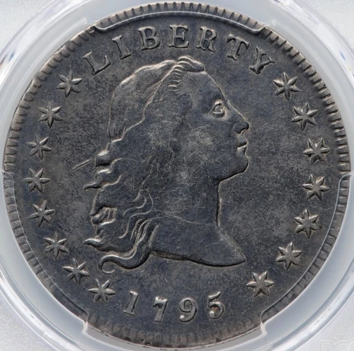 1795 $1 Flowing Hair Silver Dollar NGC VF Detail -Exceptional Eye Appeal- WOW!