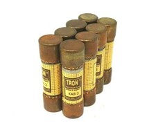LOT OF 8 NEW BUSSMANN TRON KAB-3 FUSES KAB3