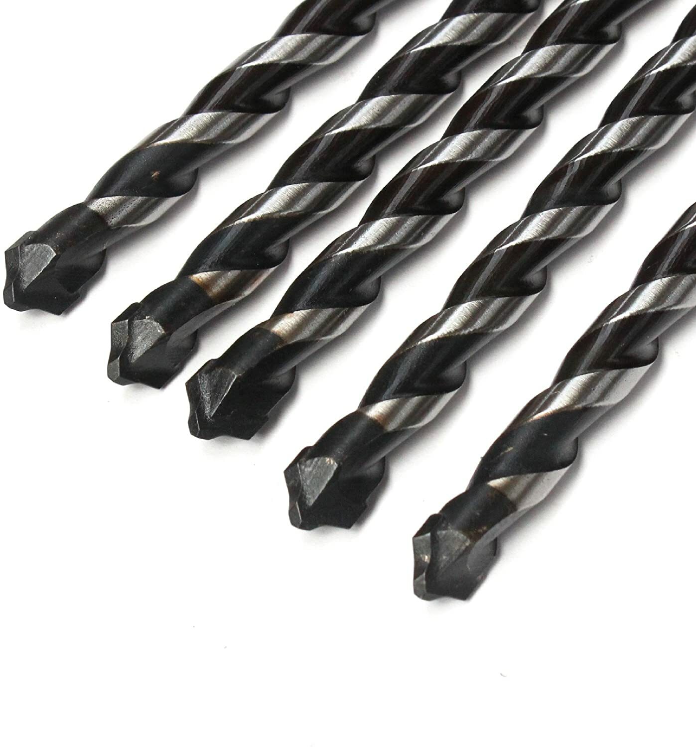 5 High Precision 10mm x 200mm Bullet Point Masonry Drill Bits. Made in