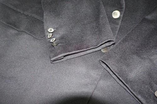 £3663 BRIONI PURE CASHMERE JET BLACK FLANNEL BLAZER 50 60 4XL ITALY JACKET - Picture 16 of 24