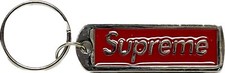 RED Supreme S/S 2013 Metal Tag Keychain Polished Box Logo LIMITED SOLDOUT