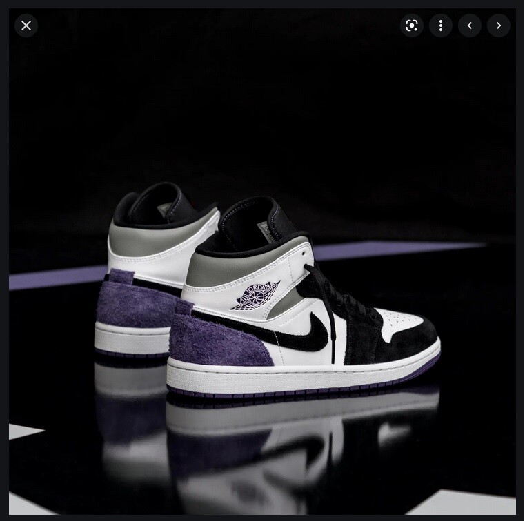 靴 Nike Air Jordan 1 Mid\"Purple\"852542-105 Amazon.com | Jordan Mens Air 1 Mid SE 852542 105 Court