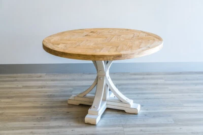 MONIQUE FRENCH PROVINCIAL SOLID ROUND DINING TABLE - image 1 of 4