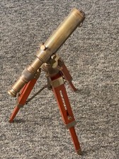 Nautical Vintage Decorative Solid Brass Telescope w/ Wooden Tripod Antique Gifts