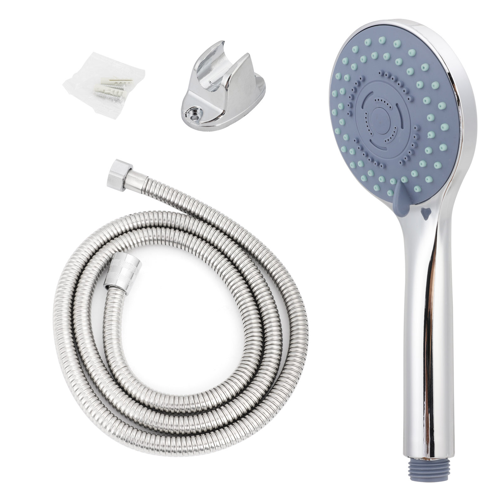 Shower Head Set Universal Multi Function Chrome AntiLimescale Bath