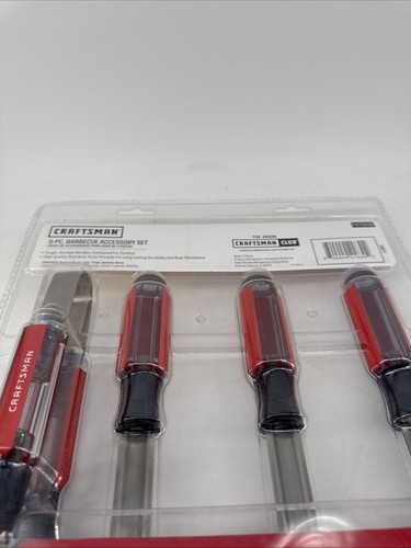 Nuevas herramientas artesanales selladas 5 piezas Juego de accesorios para parrilla de barbacoa de acero inoxidable #47648 - Imagen 8 de 15