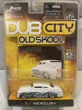 Jada Dub City Old Skool '51 Mercury WHITE 1/64 Scale 2005 Wave 1 Diecast New NIB