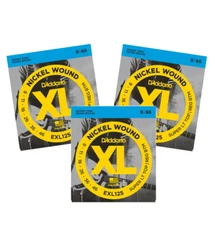 D'Addario EXL125 Nickel Wound Guitar Strings, Light top 3 SETS 019954141301