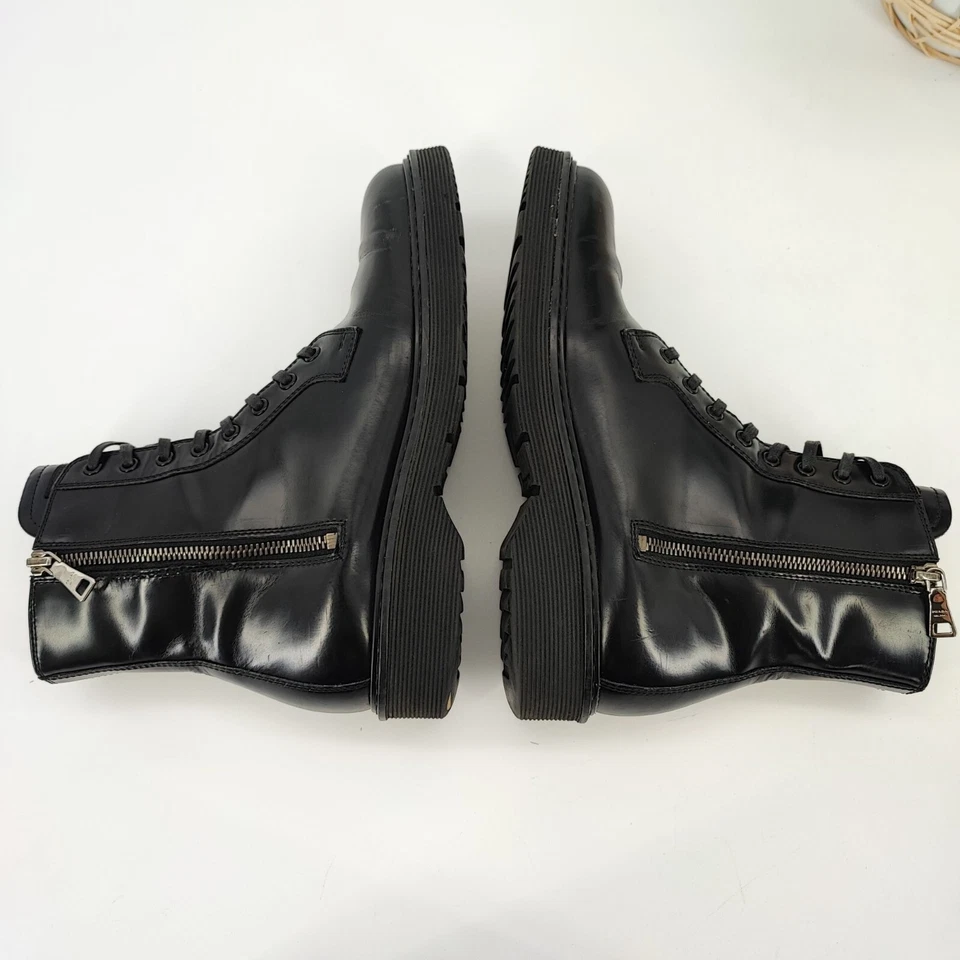 Prada Women’s Black Patent Leather Ankle Boots  3T5881 Size 39 - Image 4 of 4