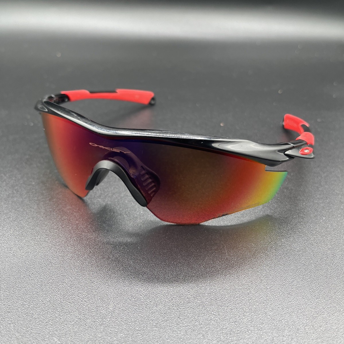 Oakley/オークリー　M2 スポーツサングラス 赤黒　美品 OAKLEY M 2 FRAME SUNGLASSES Black & Red Frame Positive Red