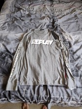 BNWT Mens Long Sleeve Replay Top T-shirt Size Medium