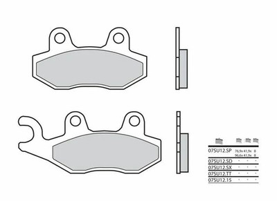 BREMBO Street Sintermetall Bremsbeläge - 07SU12SP 07SU12SP